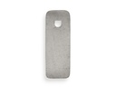 Steel plate 10 x 3.2 cm, for mounting a scythe to a wooden handle