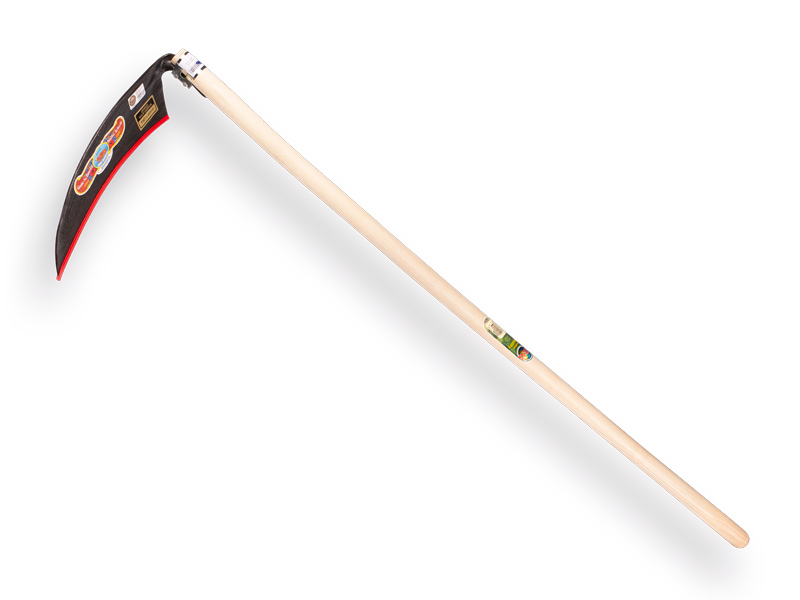 [920452] Graben- und Kantensense OFFNER Zwei Rinder 45 cm, mit ATLAS Schaufelstiel 140 cm, FSC 100%