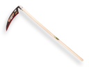 Ditch scythe - Edge scythe OFFNER Zwei Rinder 45 cm, with ATLAS shovel handle 140 cm