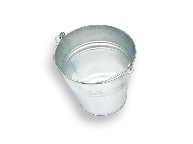 [928015] Bucket SOLIDE galvanised 11 litres with handle