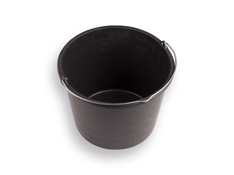 Baueimer GRIPLINE 20 Liter, schwarz mit Henkel