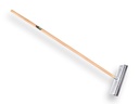 Manure scraper 55 cm galvanised, with ATLAS handle 160 x 3.2 cm