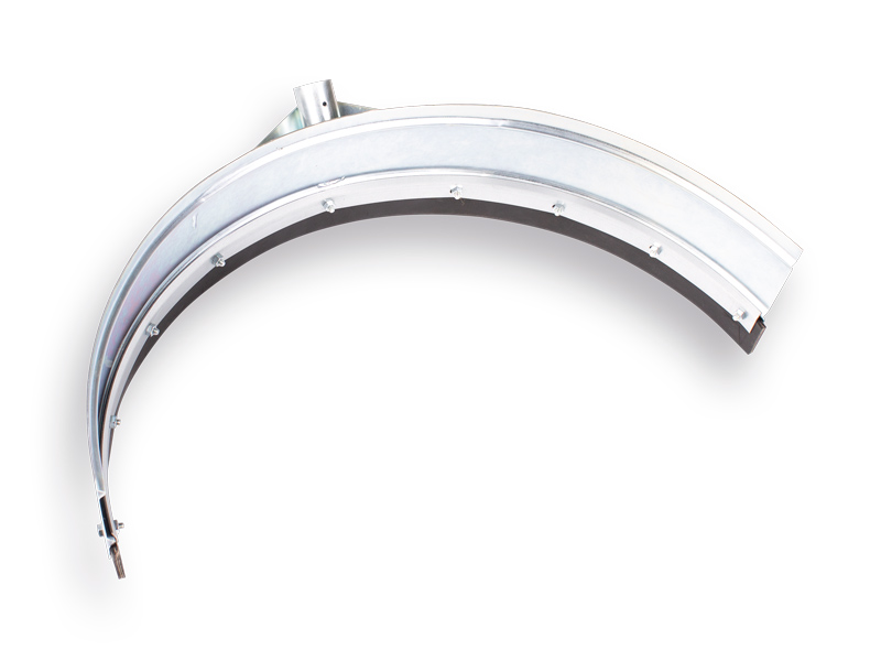 Mistschieber PROLINE gebogen 89 cm, ohne Stiel, Stielloch 32 mm