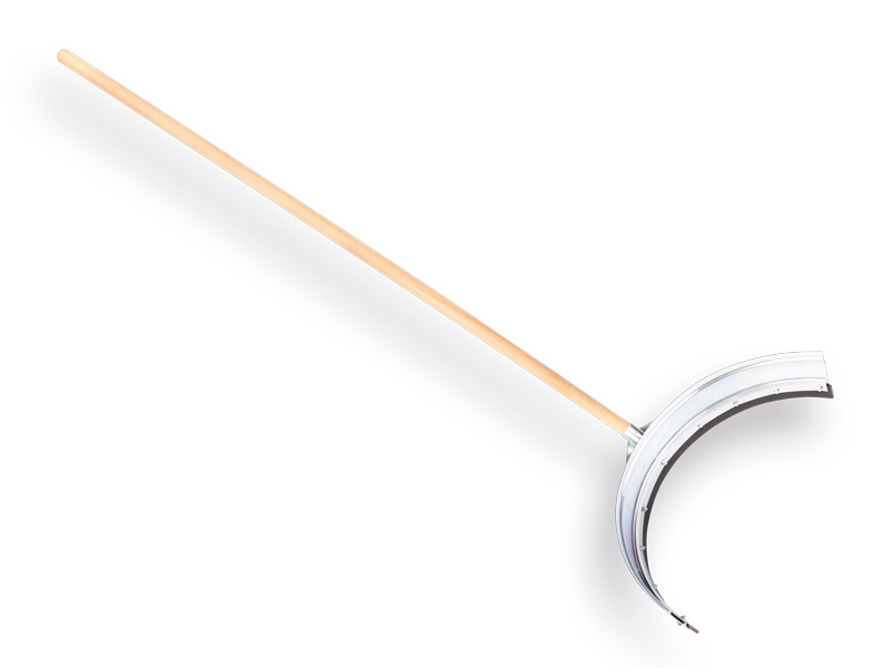 [928095] Mistschieber PROLINE gebogen 89 cm, mit ATLAS Stiel 160 x 3,2 cm