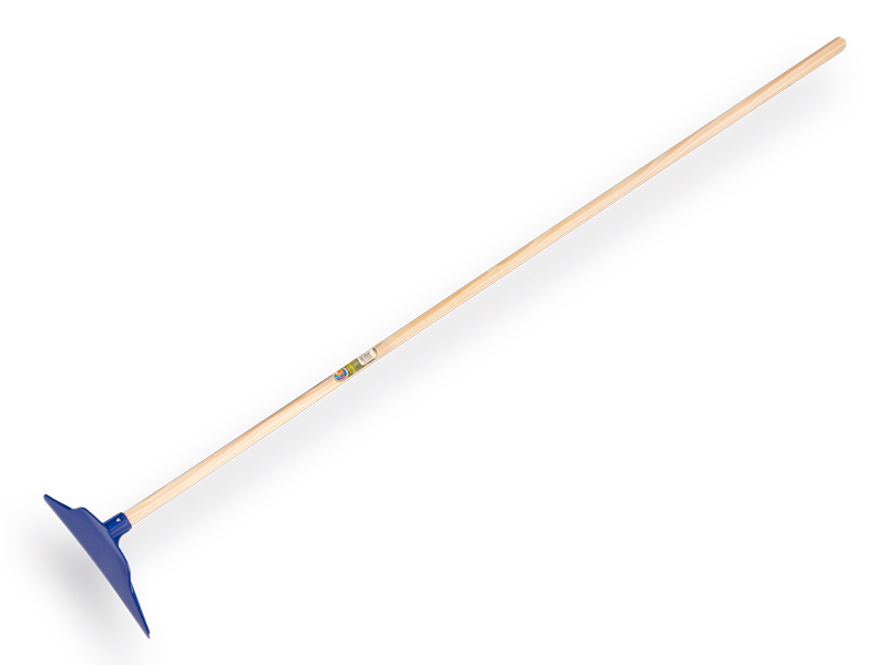 [928118] Kot-Schaber Kunststoff blau 35 cm mit IKAPE Stiel 170 x 2,8 cm. FSC 100%