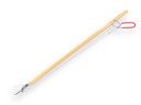 Litter picker FLORA 21, 85 cm wood, flat metal jaw and loop handle