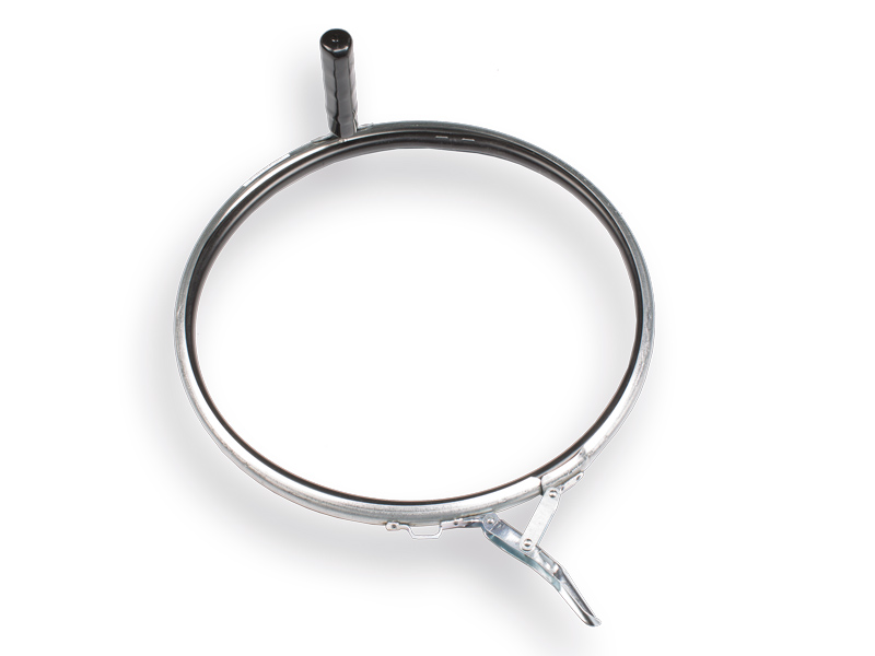 Trash bag holder FLORA 40 cm, with handle, tension clamp and plastic inner ring