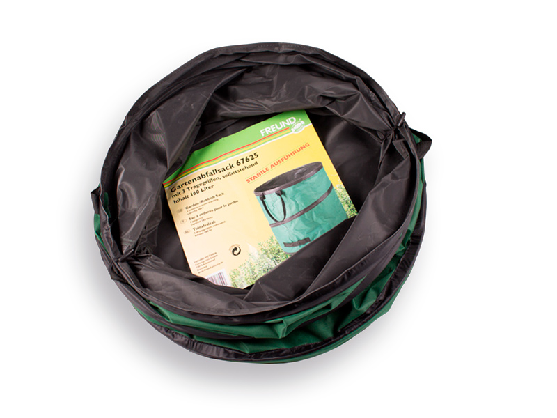 Gartenabfallsack FREUND 160 Liter, Pop-up mit Feder, Höhe 64 cm, Ø 54 cm