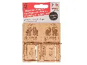 Piège à souris - pince à souris LUNA bois (par carte blister de 2 pièces)