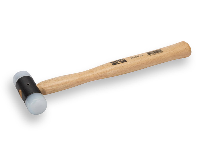 Marteau en nylon BAHCO 28 mm, avec manche en bois