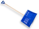 Snow shovel ALPIN 1A plastic 40 cm, with beech handle and plastic D-grip