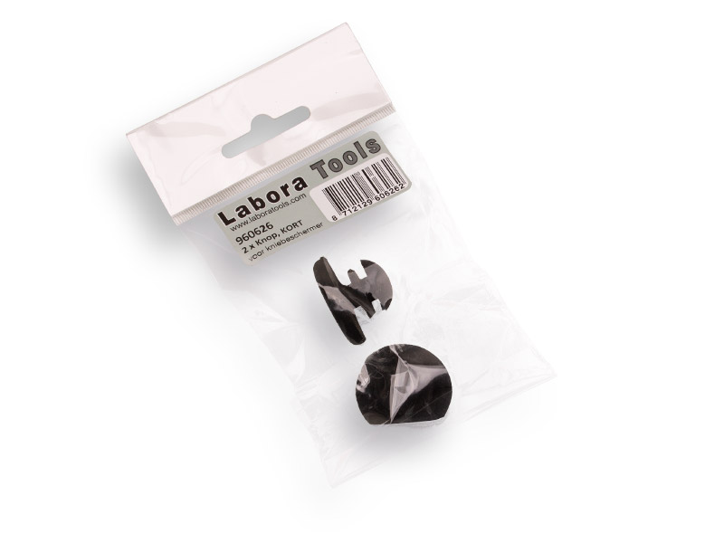 [960626] Knop kort LABORA, voor harmonica kniebeschermers (per 2 stuks)