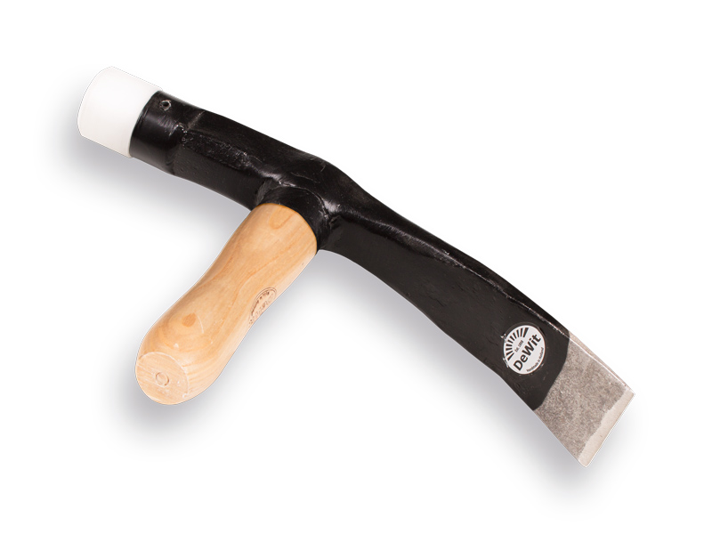 [960795] Pflasterhammer DE WIT mit Eschenholzstiel und Nylonkappe, Schlagflächenbreite 50 mm