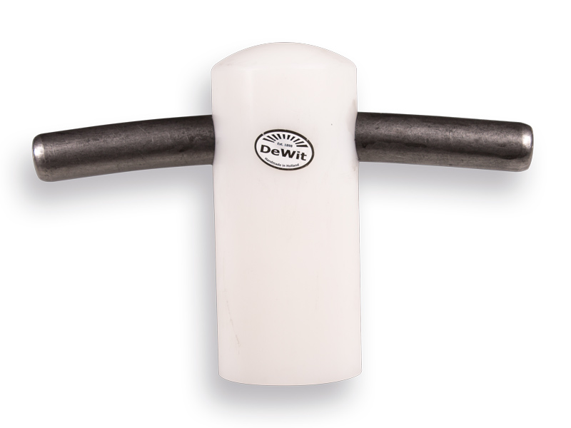 [960810] Tegelklopper DE WIT met nylon klos Ø 90 mm, 3000 gram