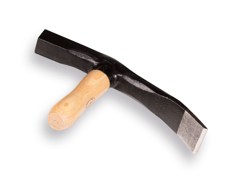 [960814] Marteau de paveur DE WIT modèle BRABANT court, avec manche en bois de frêne, largeur de panne 50 mm