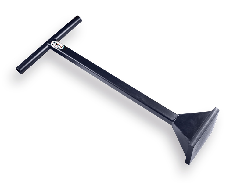 Bordsteinstampfer DE WIT Stahl, 18 x 18 cm, Gewicht 9 kg