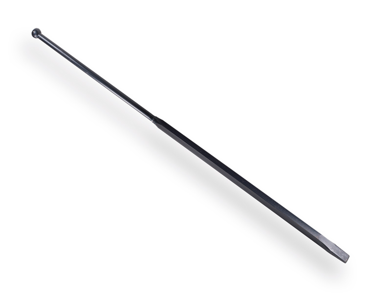 DE WIT Brechstange 140 cm, rund mit Knopf und Meissel unten 100 cm vierseitig 