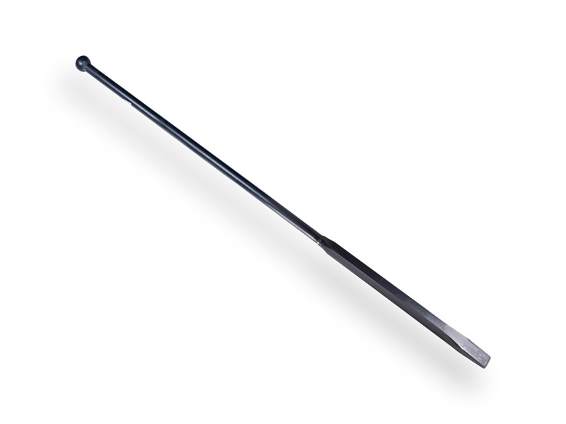 [960870] Crowbar DE WIT 120 cm, underside 40 cm square, with flat chisel and knob