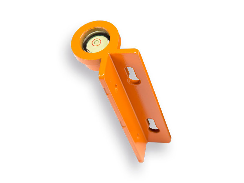 Spirit level NESTLE steel for survey pole, non-adjustable
