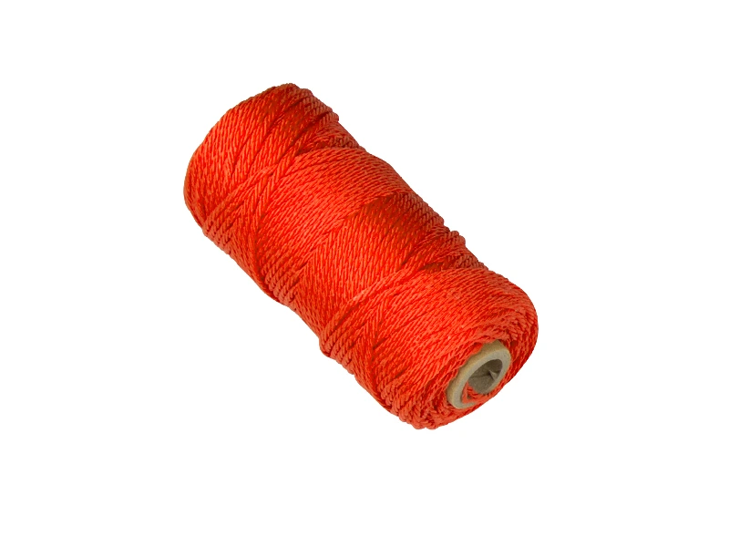 [960913] Absteckschnur LABORA Fluororange 1,4 mm 50 Meter, geflochtenes Nylonseil