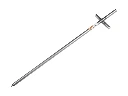 Draadpen LABORA 600 x 14 mm, verzinkt, met kruiskop 100 mm