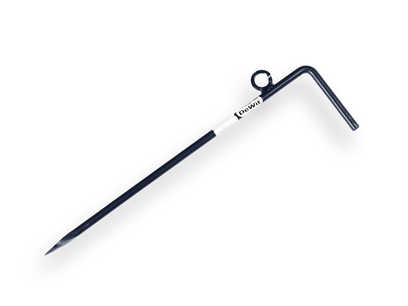 [960932] Piquet en fil d’acier DE WIT 400 x 10 mm avec tête coudée