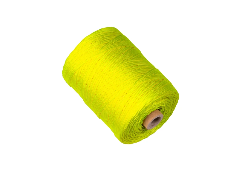 [961010] Uitzetkoord LABORA fluor geel 1,4 mm 200 meter, gevlochten nylon koord