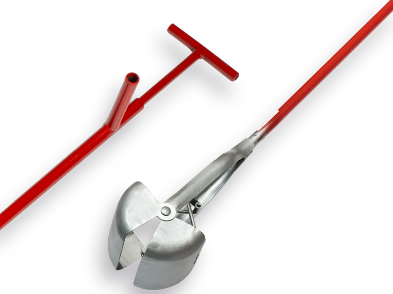 Gully scoop EASYGRAB 15 cm square, rounded corners, length 200 cm