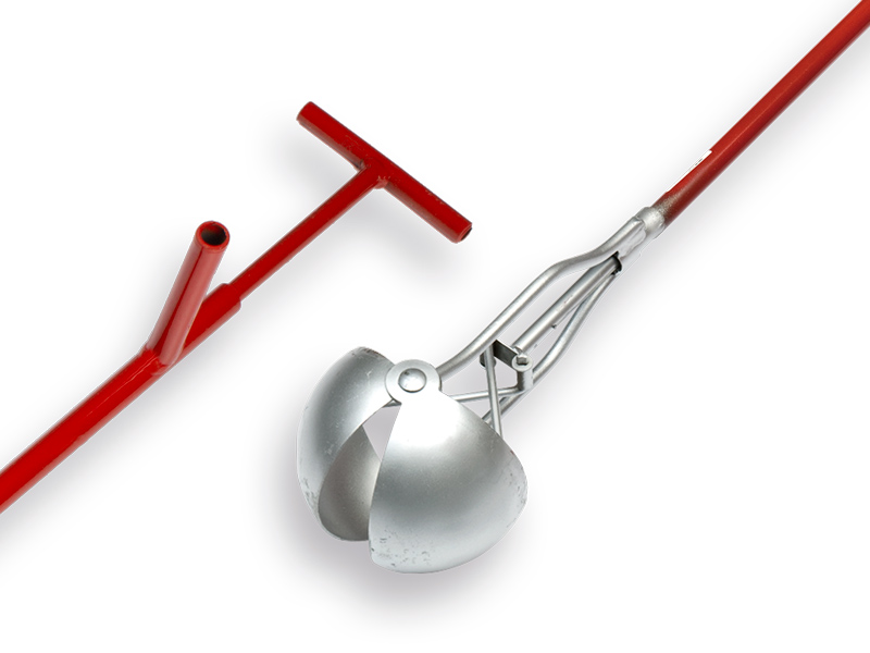 Gully scoop EASYGRAB 13 cm round, length 150 cm