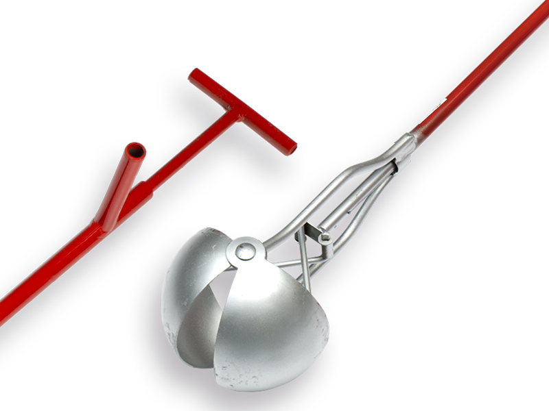 Gully scoop EASYGRAB 20 cm round, length 150 cm