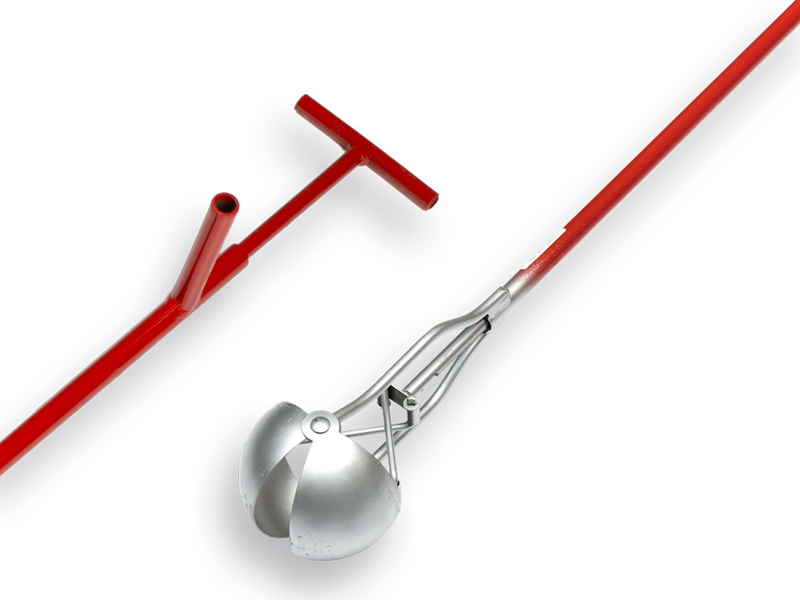 Pelle de nettoyage de puits EASYGRAB 9 cm ronde, longueur 150 cm