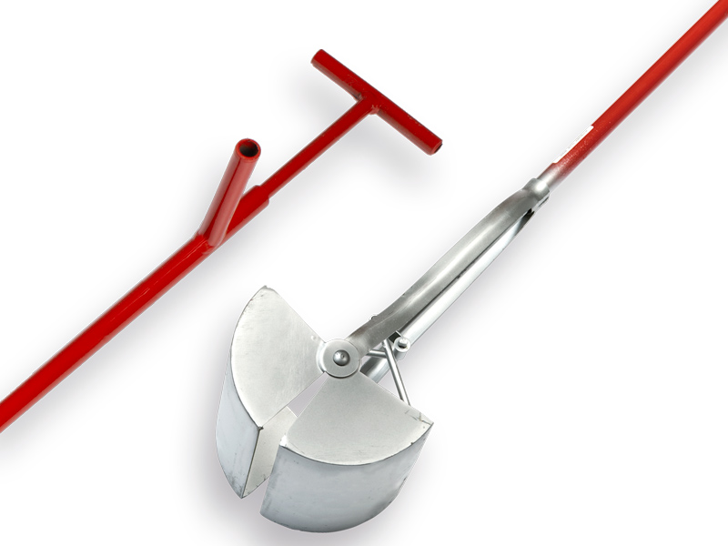 Gully scoop EASYGRAB 20 cm square, right-angled corners, length 200 cm