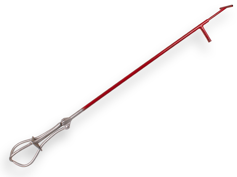 E915 Pelle de nettoyage de puits à trois dents, manche 150 cm