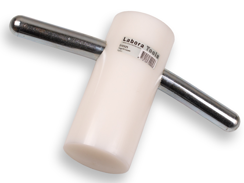 [970925] Plattenlegerramme LABORA mit Nylonklotz ø 90 mm, 3000 Gramm