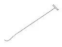 Manhole cover hook LABORA 1000 x 12 m galvanised, with forged crook