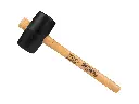 Rubber Mallet GRIPLINE no. 2 soft, 500 grams Ø 60 x 110 mm, with ash wood handle