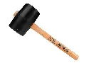 Maillet en caoutchouc GRIPLINE n° 4 dur, 1,2 kg Ø 90 x 140 mm, avec manche en bois de frêne