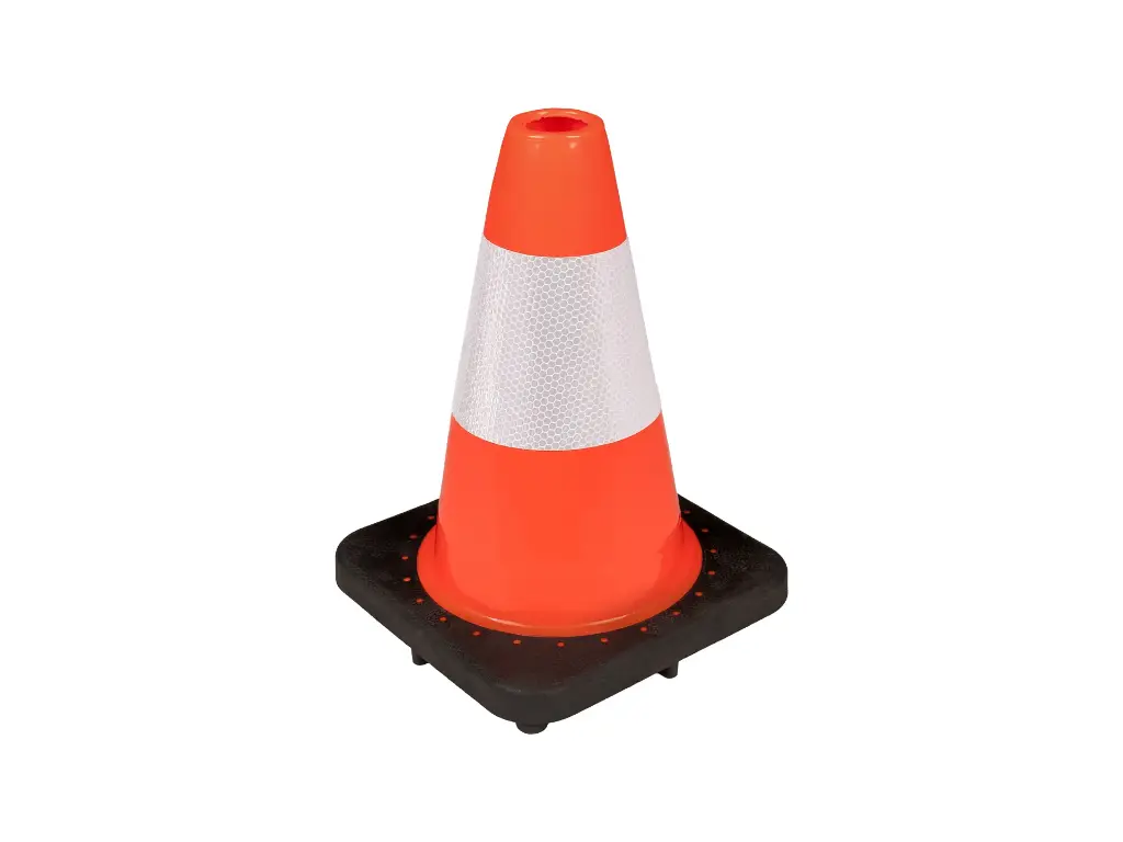 [998890] Pylon - Verkehrsleitkegel LABORA 32 cm PE, orange weiß, beschwerter Fuß