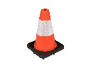 Cône - cône de signalisation LABORA 32 cm PE, orange blanc, base lestée