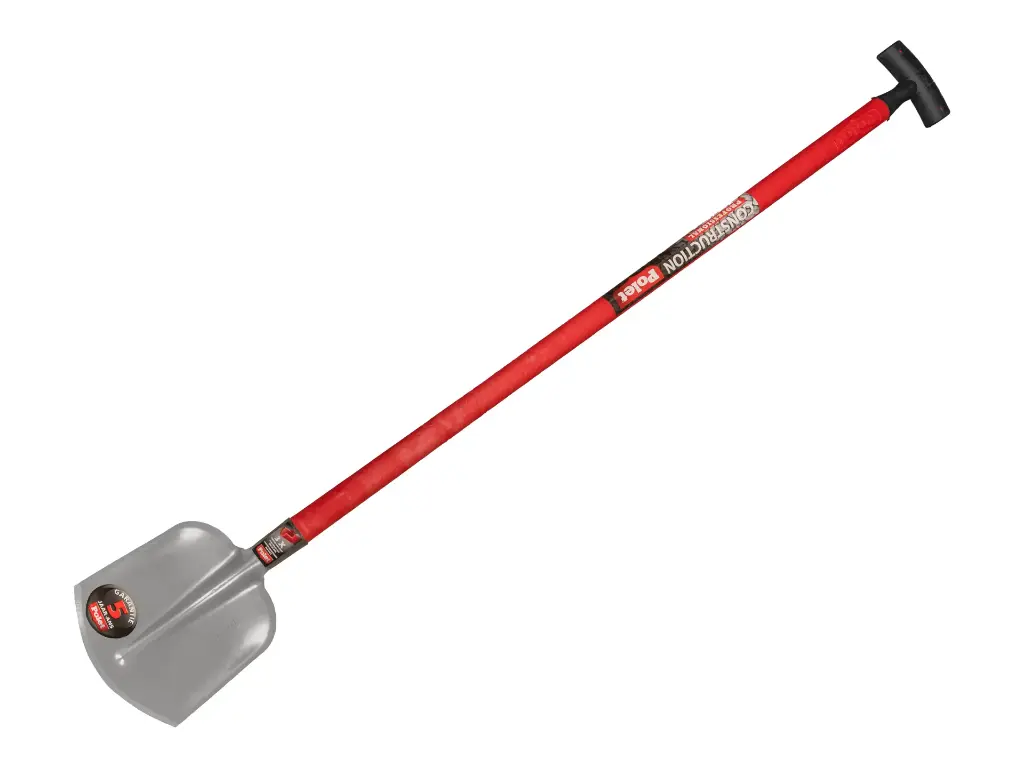 Digging shovel POLET 1/4 000, hardened and polished, with fiber handle 110 cm
