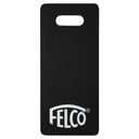 Knee cushion FELCO 712, black NBR foam rubber, 53 x 36 cm, water- and petroleum-resistant