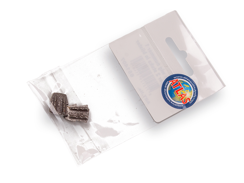 [651407] Coin plat en métal 15 mm n° 1 (par 2 pièces)