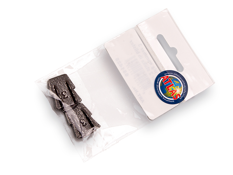 Metal flat wedge 18 mm No. 3 (per 2 pieces)