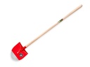 Scoop shovel ATLAS DIAMANT 3/4 no. 5, Frankfurter model, with ATLAS shovel handle 130 cm