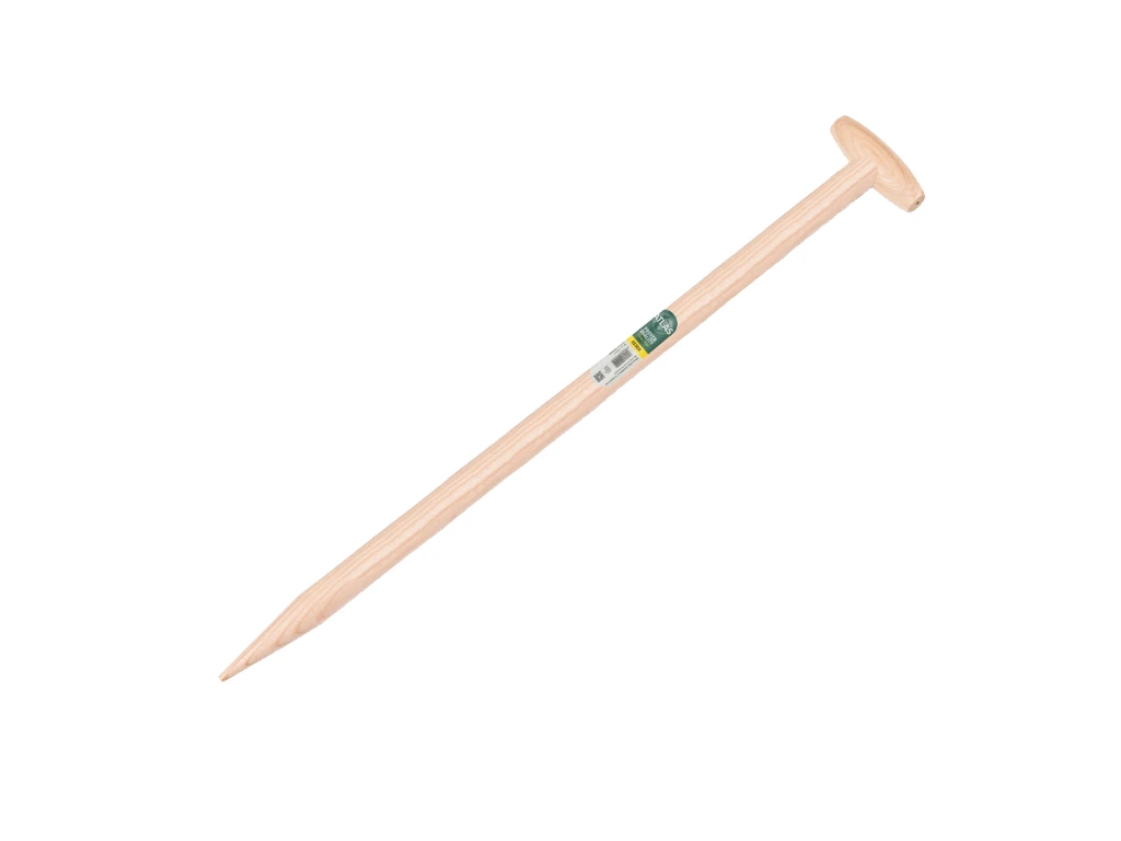 [657020] Bâton de pioche ATLAS 95 cm avec pointe et poignée en T percée, FSC 100 %