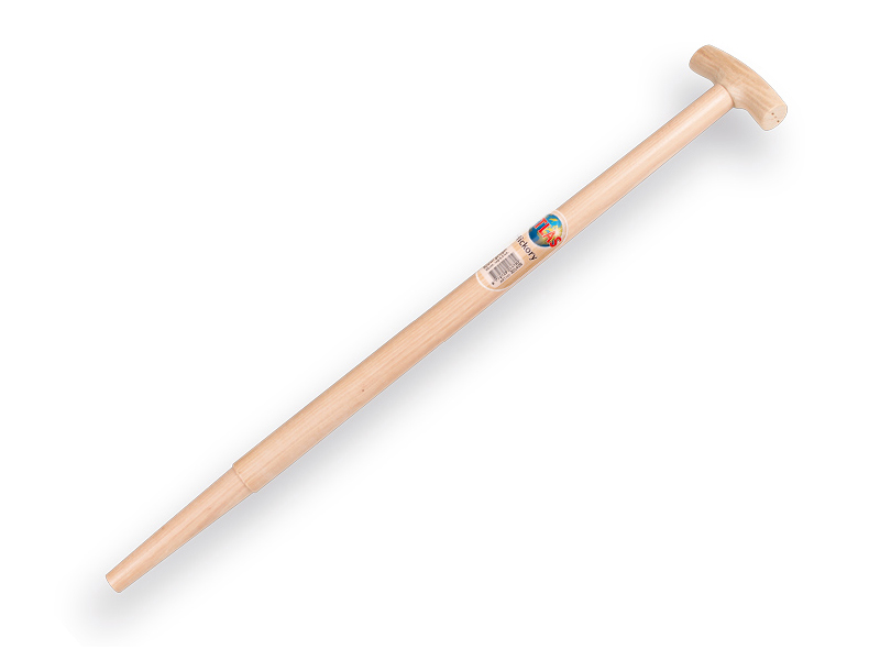 [211637] Spade handle ATLAS HICKORY 85 cm milled end, with T-grip, for S&J spade