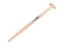 Spade handle ATLAS HICKORY 85 cm milled end, with T-grip, for S&J spade