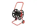 Dévidoir de tuyau - chariot à tuyau acier rouge/noir, pour 60 mètres de tuyau ½ (non monté)