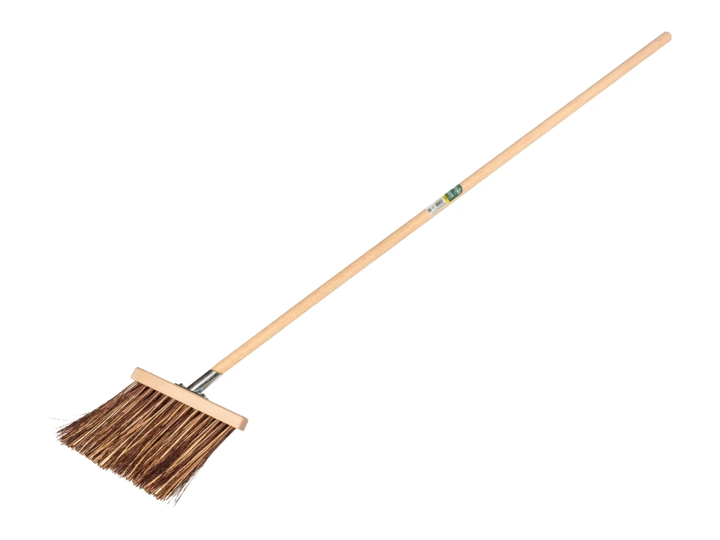 [1492410] Gootbezem SOLIDE stalks-bahia, met stokhouder en ATLAS steel 140 x 2,8 cm