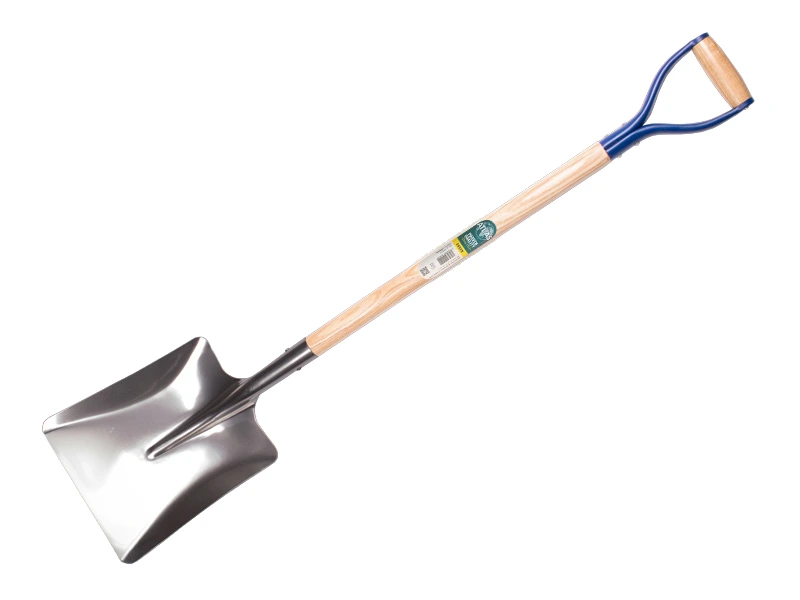Ballast shovel ATLAS aluminium without strip with metal D-handle 95 cm